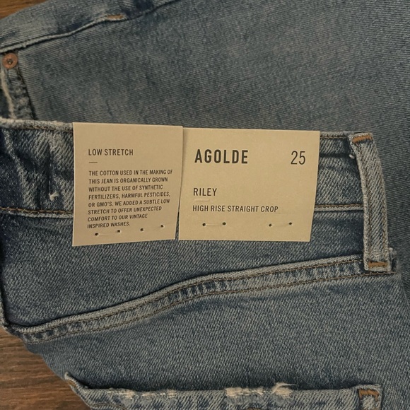 AGOLDE Riley High Rise Straight Crop - Picture 3 of 3